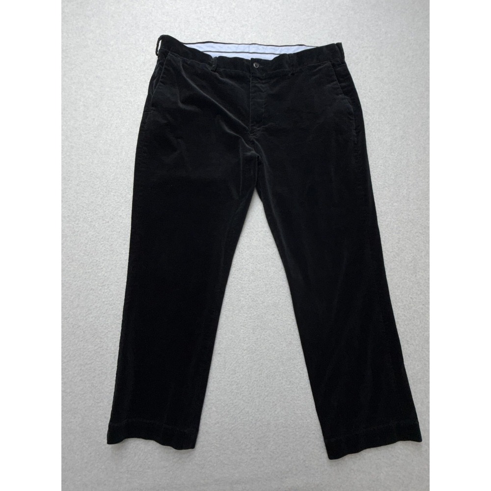 Polo Ralph Lauren Pants Mens 40x30 Black Corduroy Chino Classic Fit Stretch